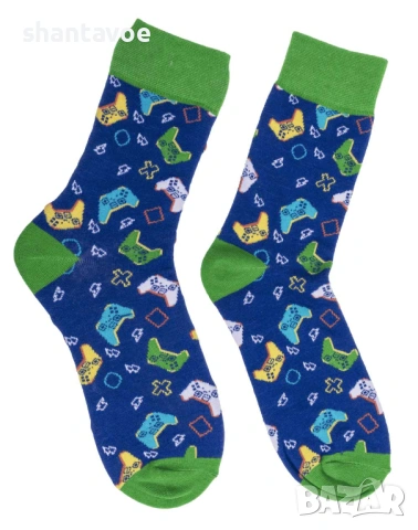 Шарени чорапи за геймъри, снимка 3 - Мъжки чорапи - 53711828