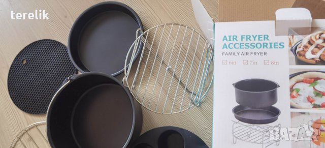 @# Ново air fryer Универсален Комплект аксесоари 11 части за фритюрник с горещ въздух от вносител., снимка 4 - Фритюрници - 39848081