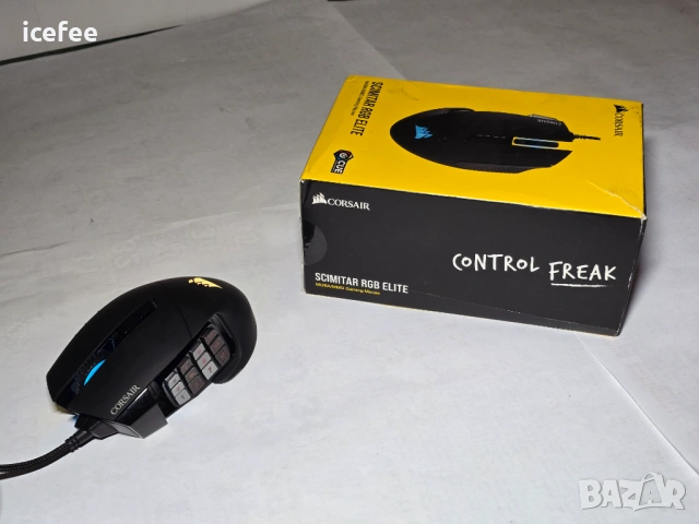 Мишка Corsair Scimitar RGB Elite , снимка 7 - Клавиатури и мишки - 53305048