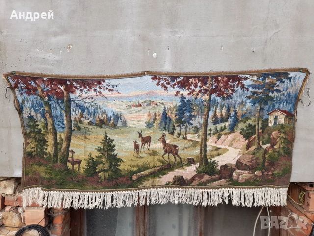 Старинен ковьор,покривка за стена #291, снимка 2 - Антикварни и старинни предмети - 52949446