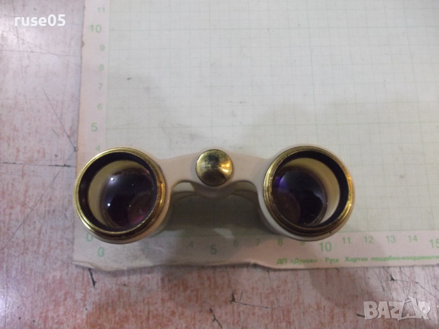 Бинокъл "2,5 х" театрален с кожен калъф съветски, снимка 4 - Други стоки за дома - 44685743