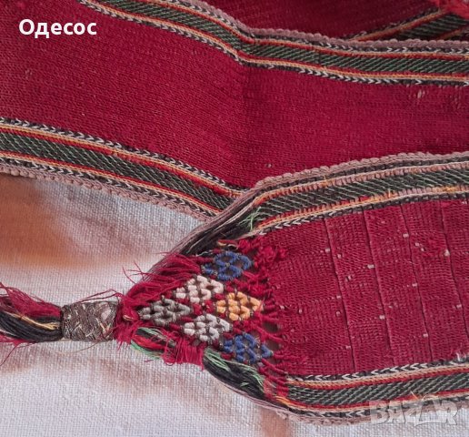 Османски тъкан колан 19в, башибозук, зейбек, снимка 8 - Антикварни и старинни предмети - 40738193
