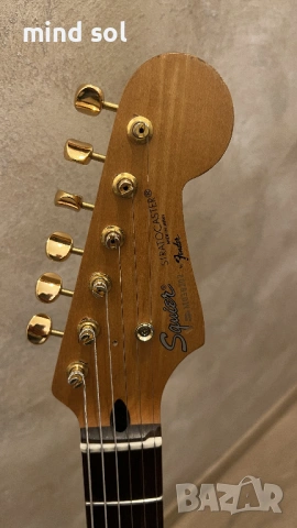 Fender Squier Stratocaster Neck 1993 с къстъм електроника, снимка 2 - Китари - 53830089