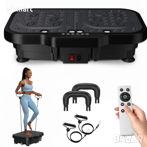Вибрираща платформа/ Виброплатформа за отслабване LMS-031 – 180 скорости, Bluetooth, дистанционно и , снимка 3 - Фитнес уреди - 52343631