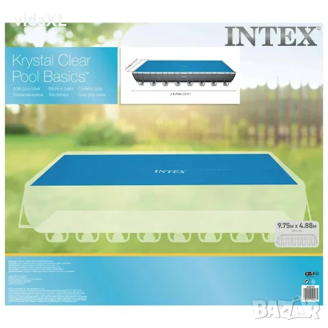 Intex Соларно покривало за басейн, синьо, 960x466 см, полиетилен, снимка 4 - Басейни и аксесоари - 56146764
