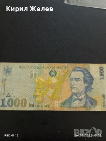 Две Банкноти 1000 лей Румъния/ 1000 рупия 1992г. Индонезия за КОЛЕКЦИЯ ДЕКОРАЦИЯ 50759, снимка 2 - Нумизматика и бонистика - 51247017