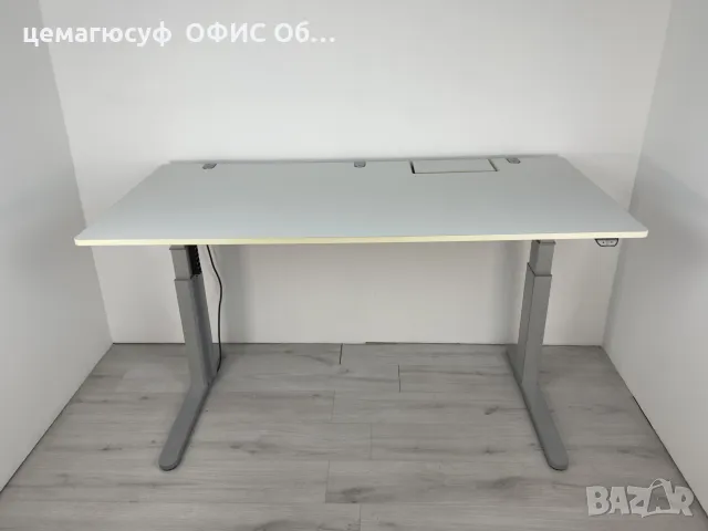 Бяло електрическо бюро с регулируема височина – VS Марка, снимка 4 - Бюра - 50015707