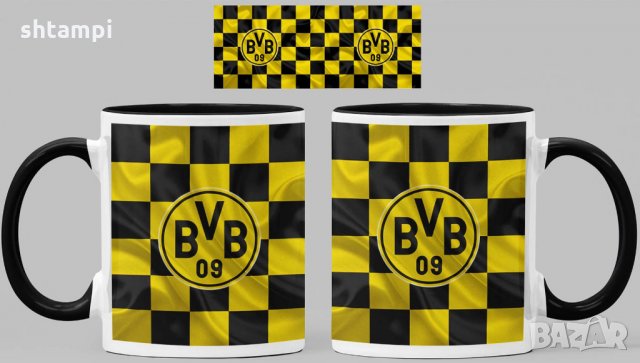 Чаша Борусия Дортмунд Borussia Dortmund Керамична, снимка 7 - Фен артикули - 34783788