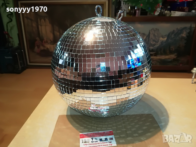 VARYTEC-GERMANY Голяма профи диско топка-30см 0104221901, снимка 7 - Ресийвъри, усилватели, смесителни пултове - 36311362