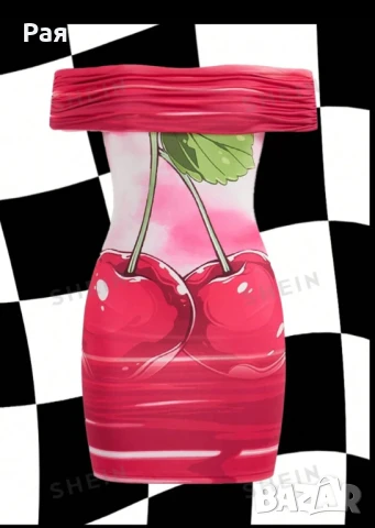 Рокля с череши, снимка 2 - Рокли - 50658030