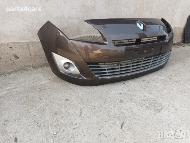 предна броня за рено гранд сценик 3 09-12 с маска емблема решетки халогени RENAULT GRAND SCENIC III, снимка 2 - Части - 53761179