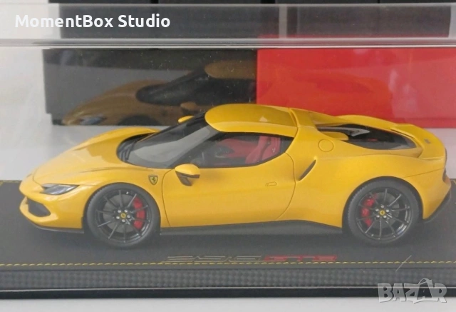 BBR 1:18 Ferrari 296 Giallo Modena метална количка