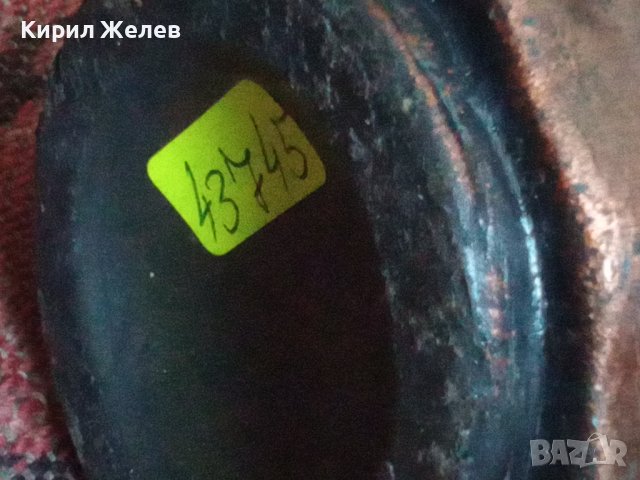 Бутилка стара керамична фигурална  ръчно рисувана етно тематика 43745, снимка 7 - Колекции - 44449158