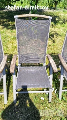 Градински згъваеми  столове  Kettler , Многопозиционен, снимка 5 - Градински мебели, декорация  - 50836251