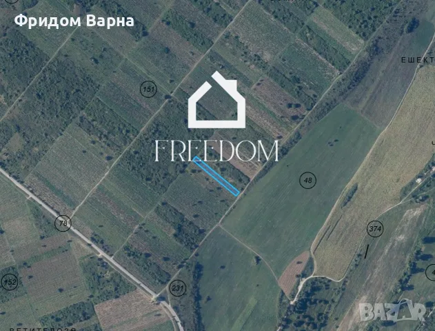Продава ПАРЦЕЛ  град Варна, с. Константиново