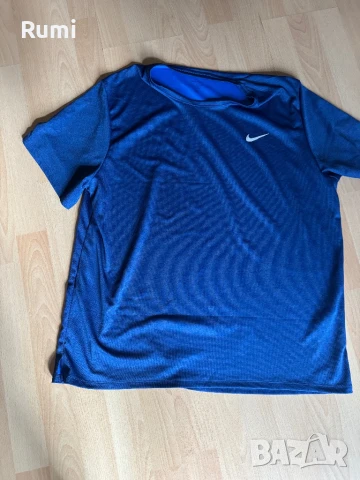 Оригинална синя спортна мъжка тениска NIKE DRY! XL, снимка 2 - Тениски - 51228865