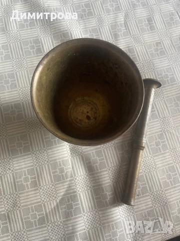 Месингово хаванче с чукало, снимка 2 - Други - 51053153