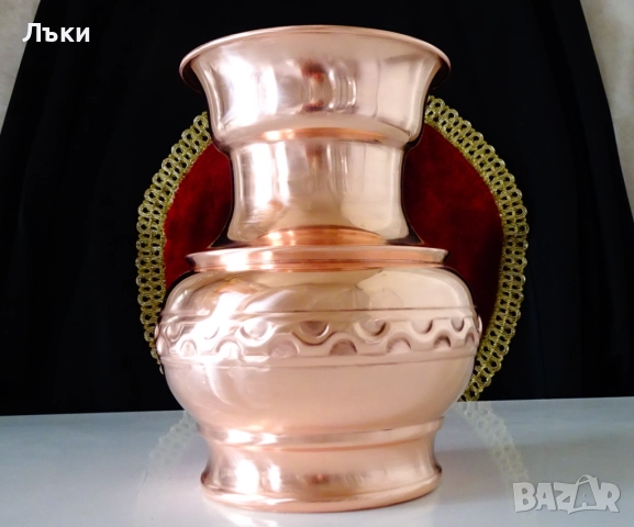 Битова медна кана за вино,чиста червена мед. , снимка 8 - Антикварни и старинни предмети - 51895674