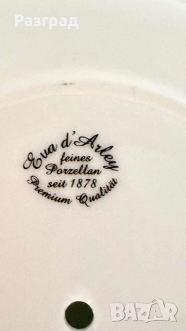 Двуетажна порцеланова поставка с декор момини сълзи, снимка 11 - Прибори за хранене, готвене и сервиране - 53018608