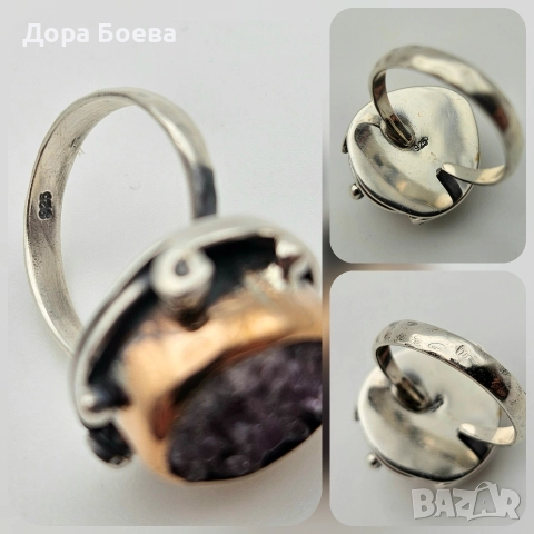 Сребърен пръстен: "Елин", снимка 5 - Пръстени - 52632605