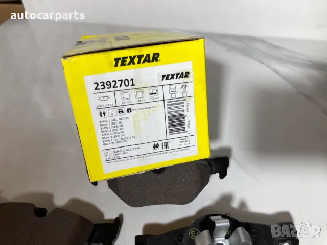 Спирачни накладки TEXTAR за БМВ Серия 1, Серия 3 и X1 / BMW 1 E81, E87, 3 E90, E92, X1, снимка 3 - Части - 48317139