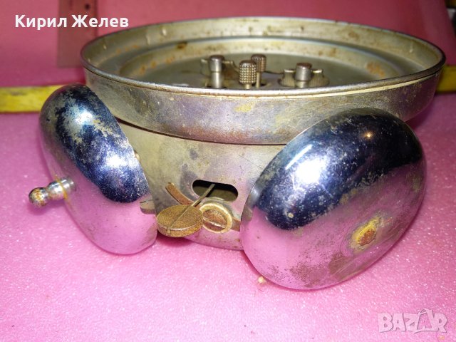 UMF RUHLA DUOCLOCK MADE IN GERMANY Стар КОЛЕКЦИОНЕРСКИ МЕХАНИЧЕН БУДИЛНИК ВИНТИДЖ МОДЕЛ 43678, снимка 11 - Антикварни и старинни предмети - 44464438