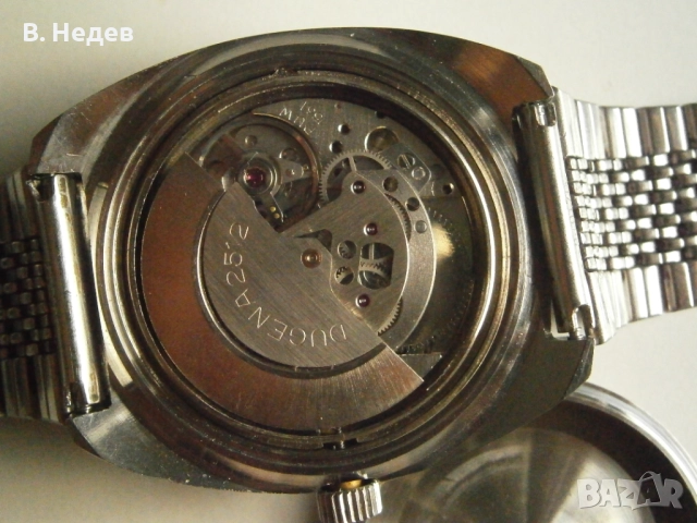 DUGENA, automatic, 36,5 mm, PUW 1561, 25 jewels, Pfortzheimer, Germany, снимка 8 - Мъжки - 51669545