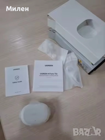 Безжични слушалки Ugreen - WS200 HiTune T6, TWS, ANC, бели, снимка 9 - Слушалки, hands-free - 52605409