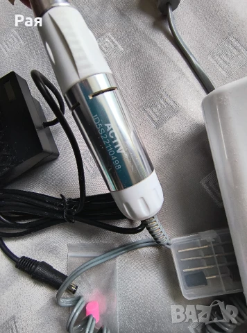 Eлектрическа пила - микромотор за маникюр Activ Power Mill JD500 - бял , снимка 4 - Продукти за маникюр - 50670996