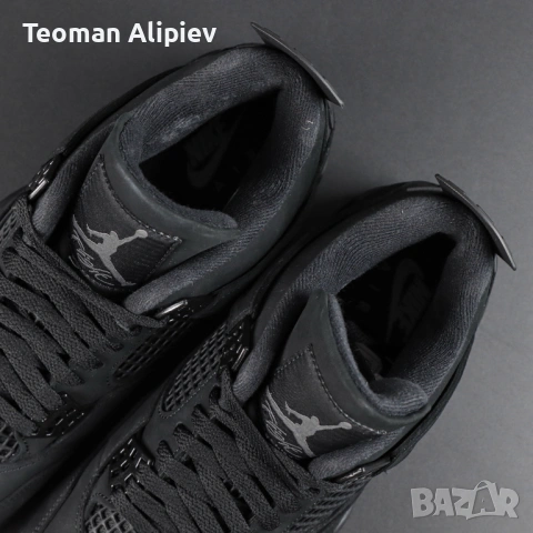 Обувки Air Jordan 4 Black Cat, Джордан 4 Блек Кет, снимка 7 - Други - 53399192