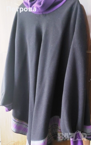 Дамско пончо вълнено, снимка 2 - Палта, манта - 52668347