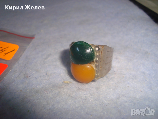 СТАР МЕЛХИОРЕН ВИНТИДЖ СТИЛ РЕТРО АРТ ПРЪСТЕН с КАТАЛИН 16741, снимка 3 - Пръстени - 36377720
