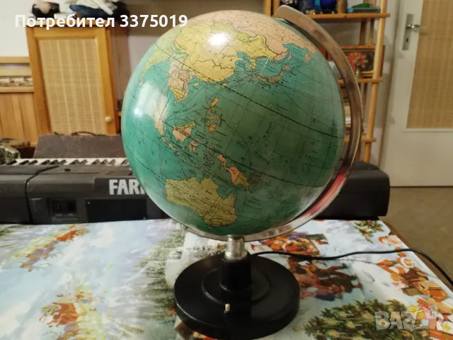 Ретро глобус лампа