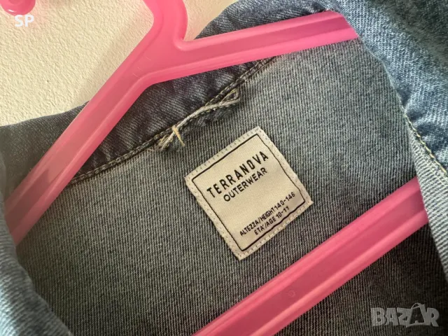 Дънково яке с перли, снимка 2 - Детски якета и елеци - 47327431