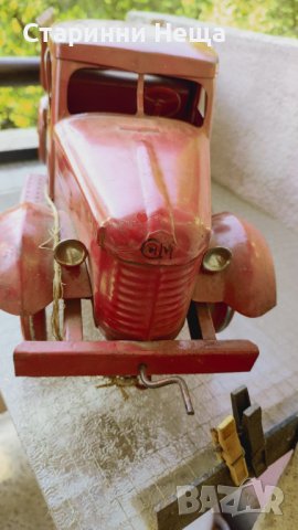 ТОП СЪСТ. РЕДКАЖ Стар Метален Камион СИМ 1959г. Първия Модел Изцяло Метални Гуми Метално камионче 