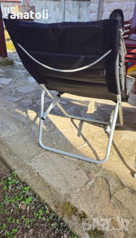 черен сгъваеми стола Relax от германия , снимка 4 - Столове - 44494496