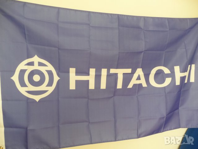 Hitachi знаме флаг Хитачи касетофони касетки видео ретро синьо музика касета, снимка 2 - Декорация за дома - 39749358