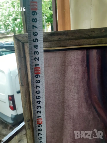 Стара авторска картина масло подпис и рамка, снимка 6 - Антикварни и старинни предмети - 50966275