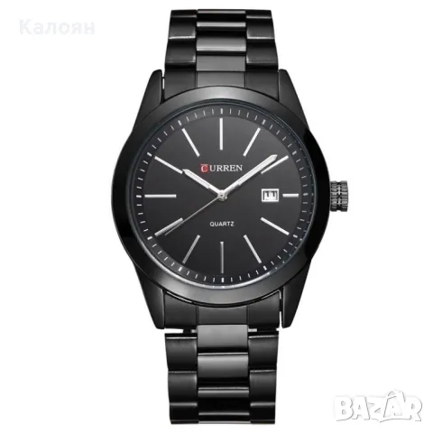 (2 цвята) Мъжки часовник Curren 8091 с метална верижка, снимка 5 - Мъжки - 49688405