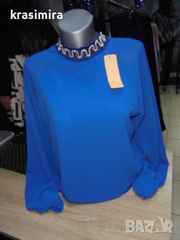 нови блузки с перлички в два цвята, снимка 10 - Ризи - 38901363