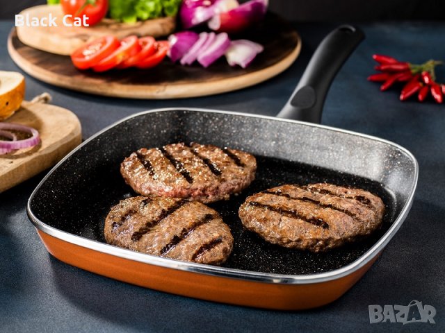 Грил тиган "Delimano Stone Legend" / "Делимано Стоун Ледженд / Леджънд", 27 см., тигани, тенджера, снимка 2 - Съдове за готвене - 35969504