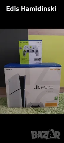 Продавам ps5 slim disk edition 1TB два джойстика и gta5