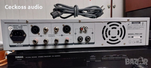 Усилвател SKYTEC PRO 240, снимка 5 - Ресийвъри, усилватели, смесителни пултове - 53383262