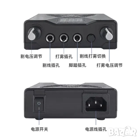 Комплект за татуиране с 3 машинки, тату комплект, машинка за татуиране, тату машинки, снимка 5 - Друго оборудване - 52213349