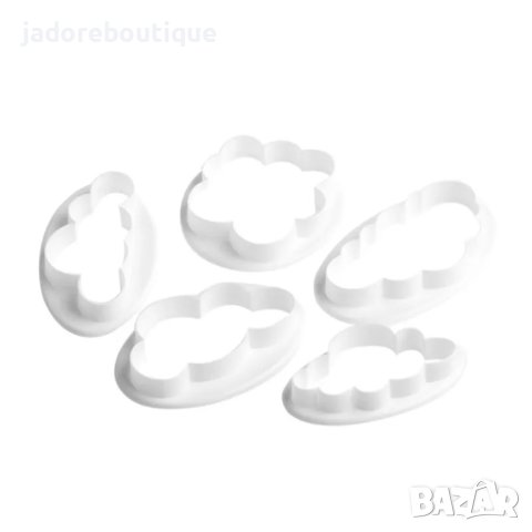 Пластмасови резци за сладки облаци - 5 бр/к-кт , снимка 2 - Форми - 41554910