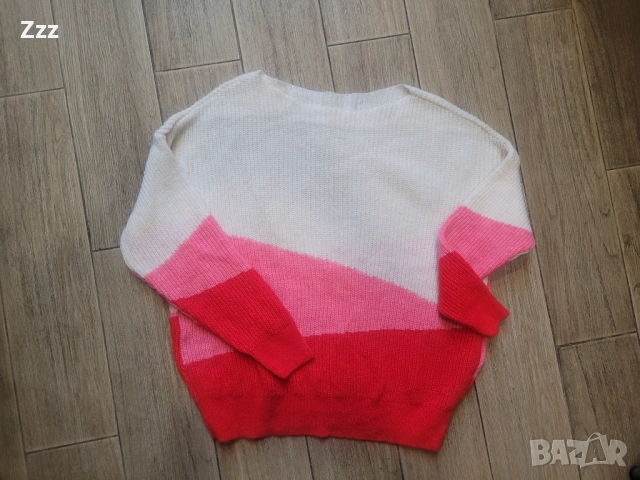 Дамски пуловер на райета, снимка 4 - Блузи с дълъг ръкав и пуловери - 53374376