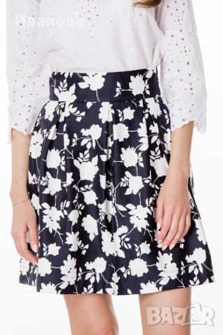 Флорална елегантна пола. Лятна, снимка 5 - Поли - 50140366