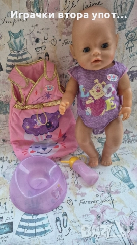 🎀 Baby Born Интерактивна кукла с аксесоари момиче 43 см 🎀️