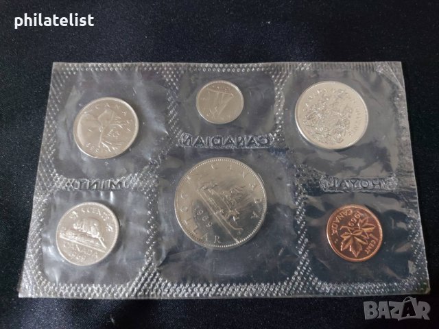 Канада 1969 - Комплектен сет , 6 монети, снимка 1 - Нумизматика и бонистика - 42514894