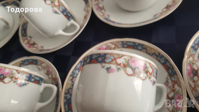 Порцеланов старинен сервиз за кафе, снимка 6 - Антикварни и старинни предмети - 36003491